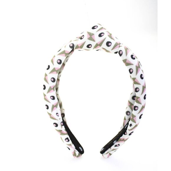 RARE Lele Sadoughi Padded Knotted Headband White Summer NWOT - Picture 4 of 7